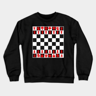 Chess board art Crewneck Sweatshirt